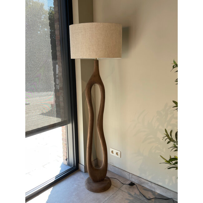 Floorlamp oak naturel H136 cm (zonder kap)