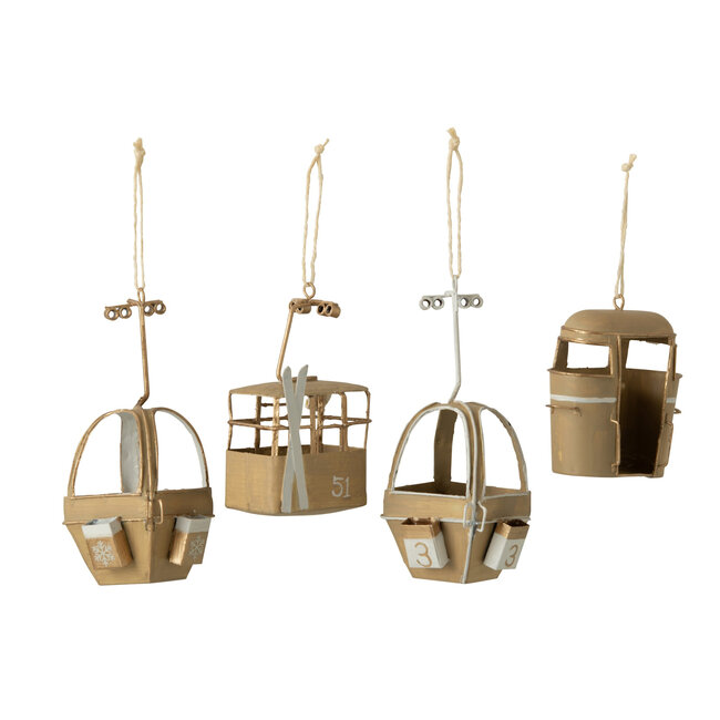 Hanger kabelbaan met wit 7X7X16 cm per stuk