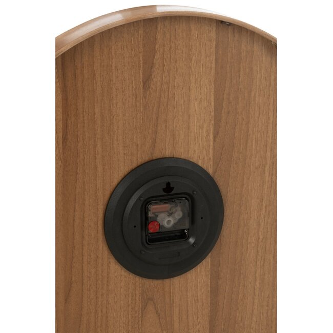 wandklok donker hout 53X53X5.5 cm)