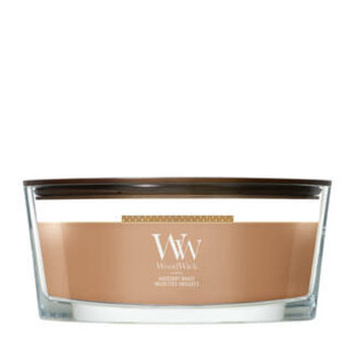 Woodwick WW hazelnut roast ellipse candle