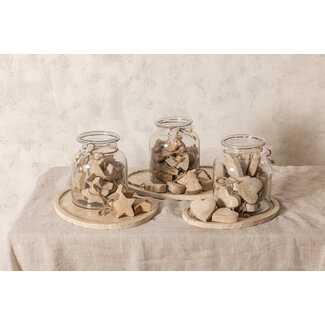 PTMD Elvera natural travertine organic shaped plate S