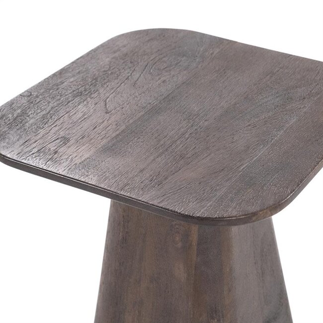 bijzettafel Aron vierkant 40X40 cm bruin