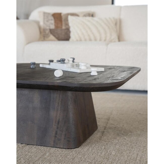 Salonttafel Aron vierkant 80x80 cm bruin