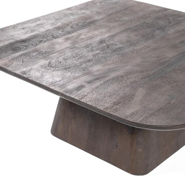Salonttafel Aron vierkant 80x80 cm bruin