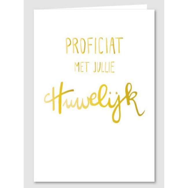 Papette Proficiat met jullie huwelijk