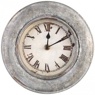 Bond Iron round grey wall clock