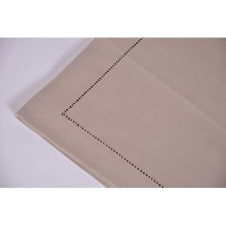 Tafelnap 170x300 taupe hemstitch