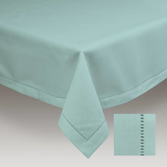 Tafelnap  150x 250 lagoon Turquoise W/ hemstitch