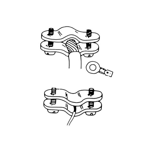Talamex Set accuklemmen snelsluiting / quick connect