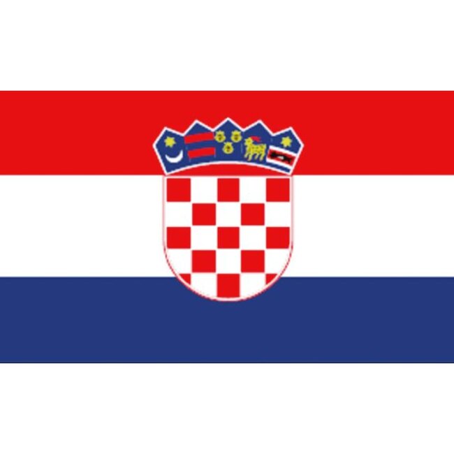 Kroatische boot vlag 20 x 30 cm