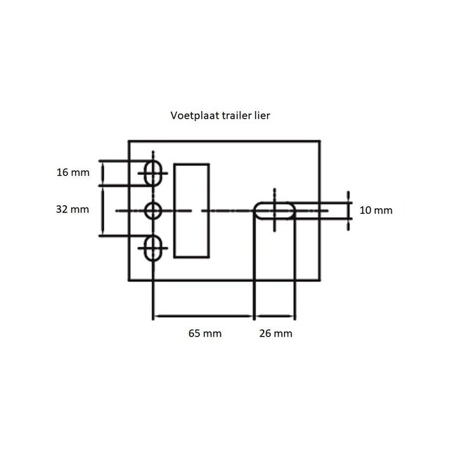 Talamex Trailerlier type WT-73-06 gegalvaniseerd 270 kg