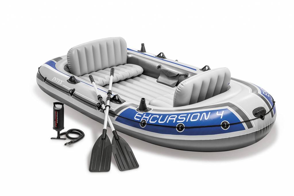 Intex Opblaasboot Excursion vierpersoons - Rubberboot Expert