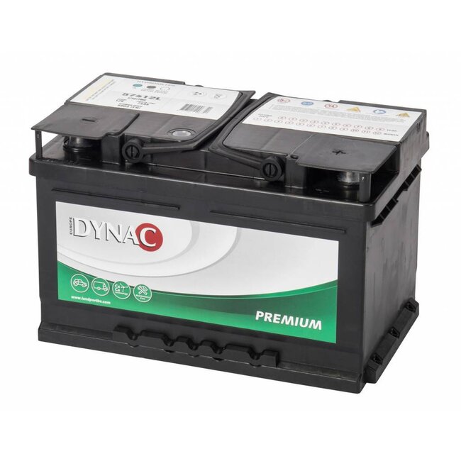 Dynac Start accu 12 volt 74 ah Type 57412L