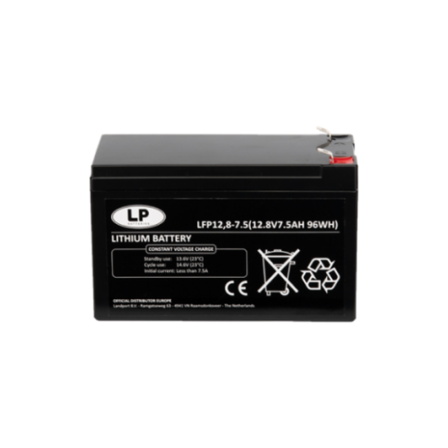 Landport Lithium accu LFP V12,8-7,5 LiFePo4 12 volt 7,5 Ah 96 Wh