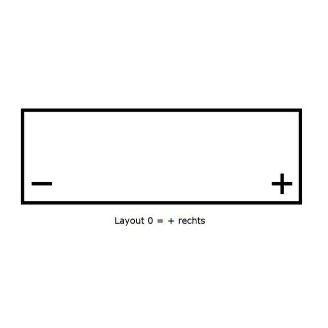Dynac Start accu 12 volt 55 ah Type 55559L