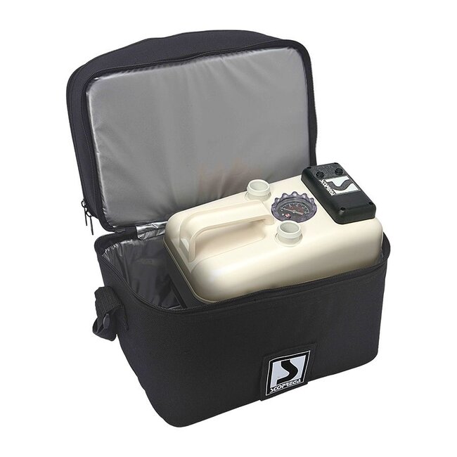 Scoprega GE 20-2 elektrische opblaaspomp met 12 volt accu