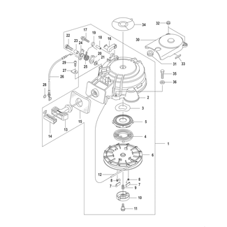 Mercury Compleet startblok voor 8 en 9,9 pk buitenboordmotor