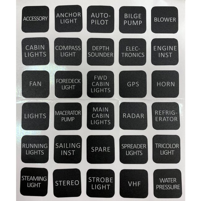 Talamex Schakelpaneel Curved met 6 schakelaars 12/24 Volt