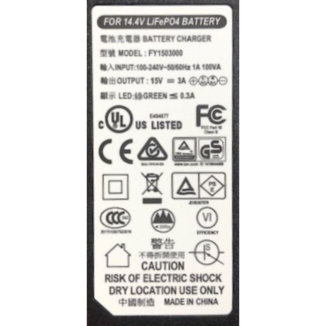 PC 12-03 Lithium acculader 12 volt 3 A