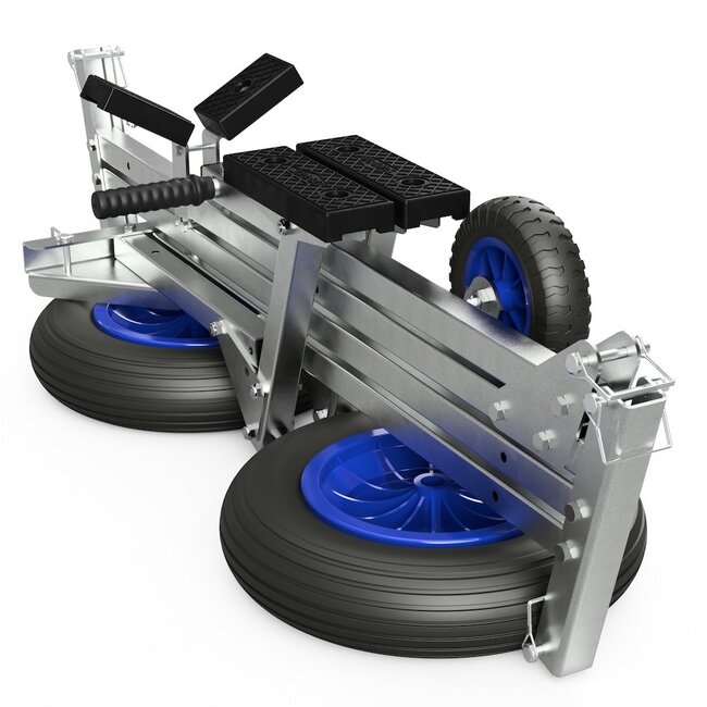 Opvouwbare handtrailer voor rubberboten