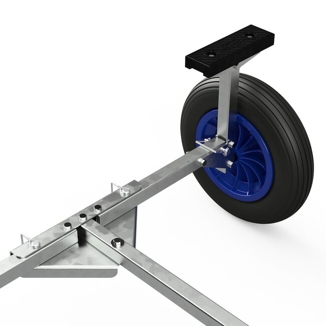 Opvouwbare handtrailer voor rubberboten