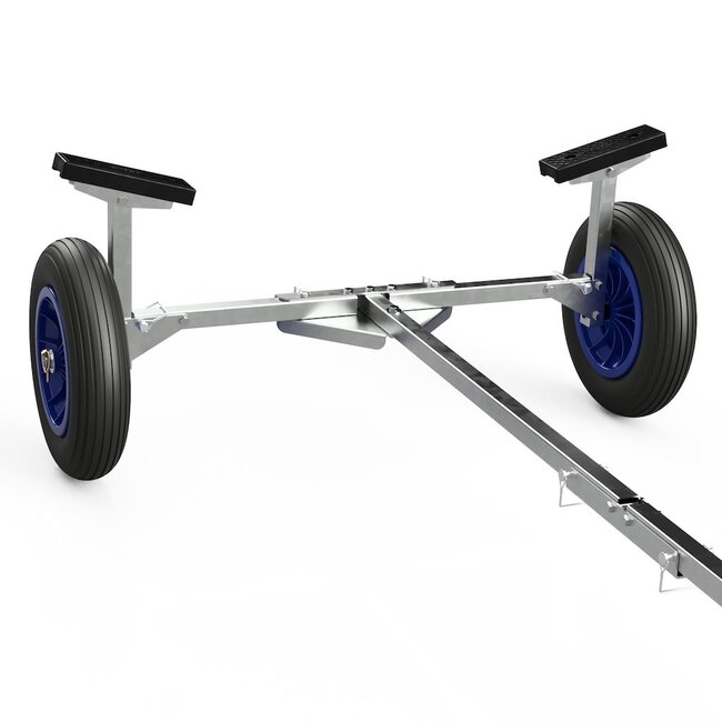Opvouwbare handtrailer voor rubberboten