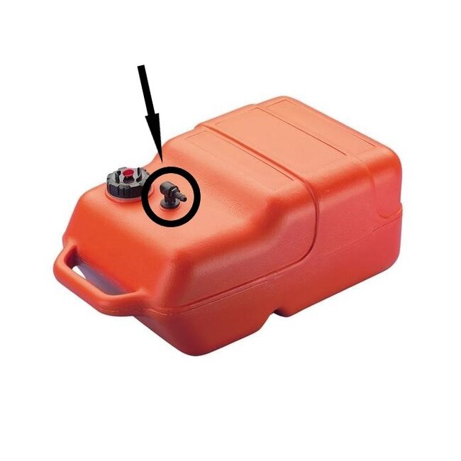 Adapter met slang voor Big Joe brandstoftank 12L