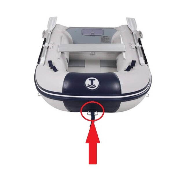 Talamex RVS Boeggreep voor Comfortline rubberboten