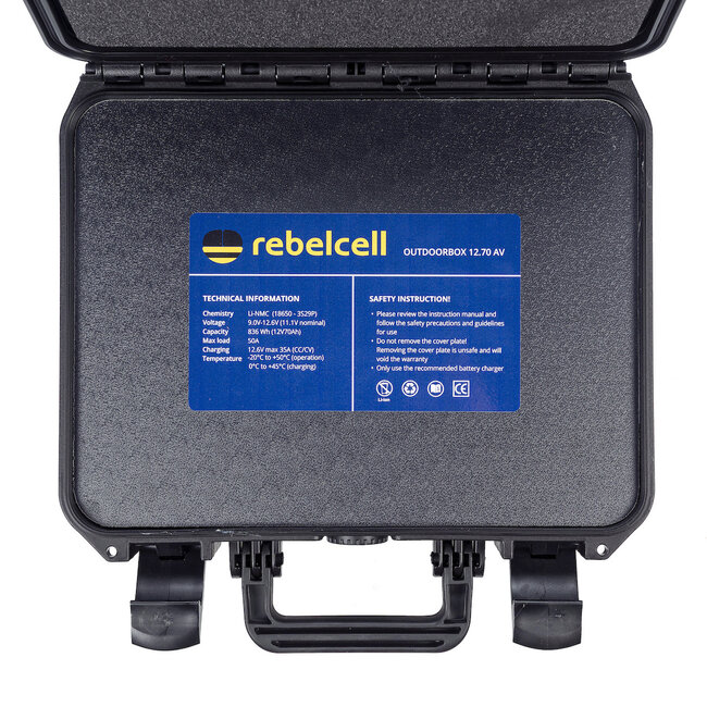 Rebelcell Lithium outdoorbox 12 volt 836 Wh