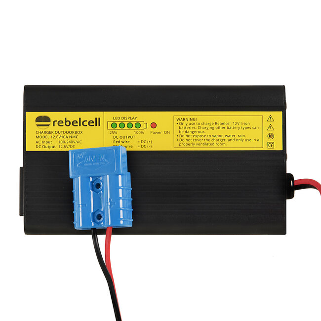 Rebelcell Acculader voor outdoorbox 12 V 10 A Li-ion