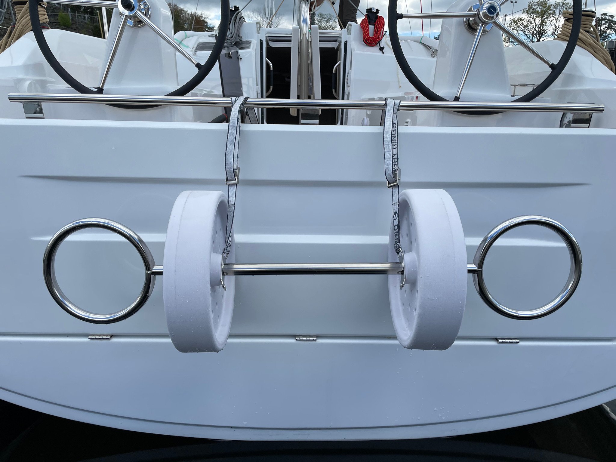 Dinghy Rings FLEX 2e generatie Flexibele davits Rubberboot Expert