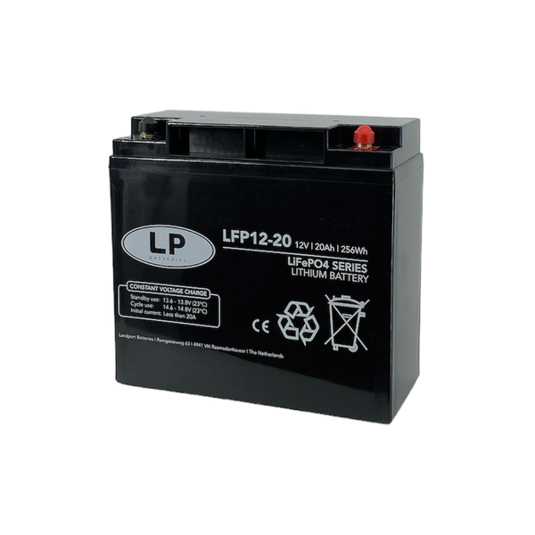 Lithium accu LFP V12-20 LiFePo4 12 volt 20 Ah 256 Wh
