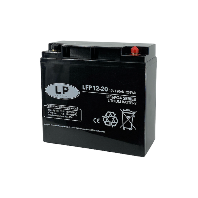 Lithium accu LFP V12,8-20 LiFePo4 12 volt 20 Ah 256 Wh