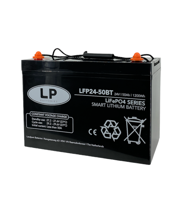 SMART Lithium accu LFP V24-50 LiFePo4 24 volt 50 Ah 1280 Wh