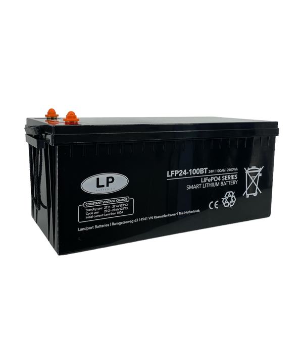 SMART Lithium accu LFP V24-100 LiFePo4 24 volt 100 Ah 2400 Wh