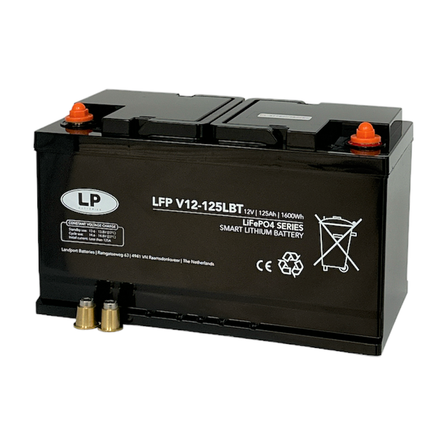 Landport SMART Lithium accu LFP V12-125LBT LiFePo4 12 volt 125 Ah 1600 Wh