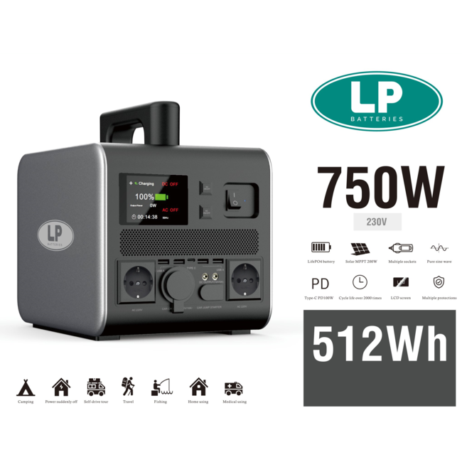 Landport Draagbare stroomgenerator ESS 500 Wh