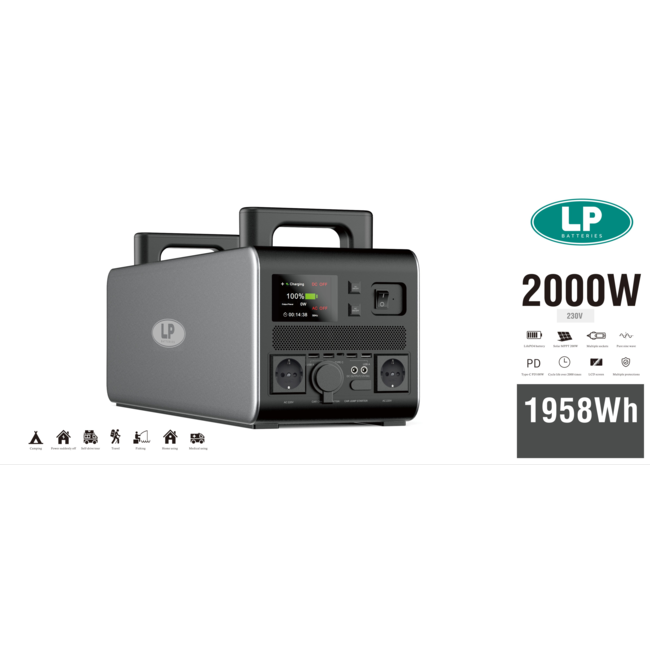 Landport Draagbare stroomgenerator ESS 2000 Wh