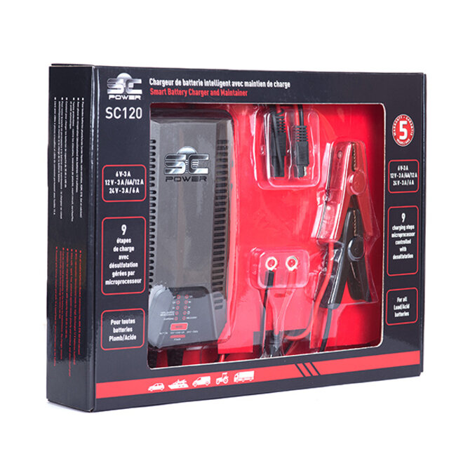 SC 120 Power premium 12 A acculader