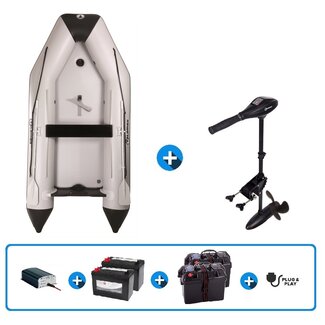 Talamex Rubberboot Aqualine QLA 350 luchtbodem + TM 86 fluistermotor + plug & play set