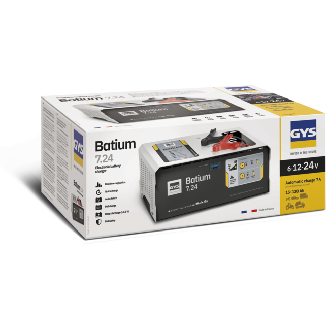GYS Batium 7/24 acculader 6-12-24 volt