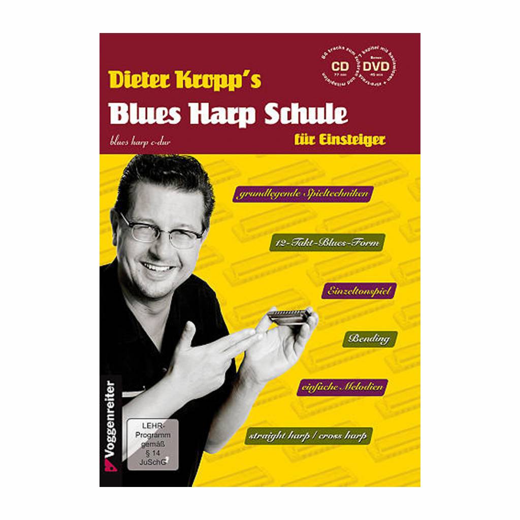 Voggenreiter Voggenreiter Dieter Kropp's Blues Harp Schule (Mit CD und DVD)