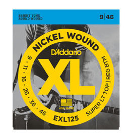 D'Addario D'Addario EXL125 Nickel Wound 09-46 Super LT Top/Reg BTM