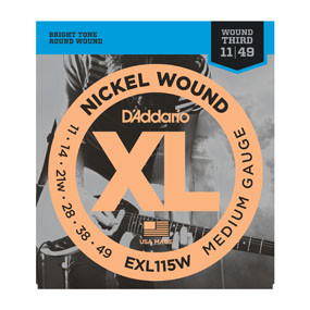 D'Addario D'Addario EXL115W Nickel Wound 11-49 Medium Gauge