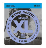 D'Addario D'Addario EXL116 Nickel Wound 11-52 Med Top/Heavy BTM