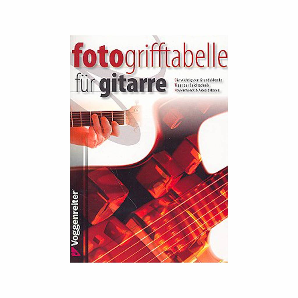 Voggenreiter Voggenreiter Fotogrifftabelle für Gitarre