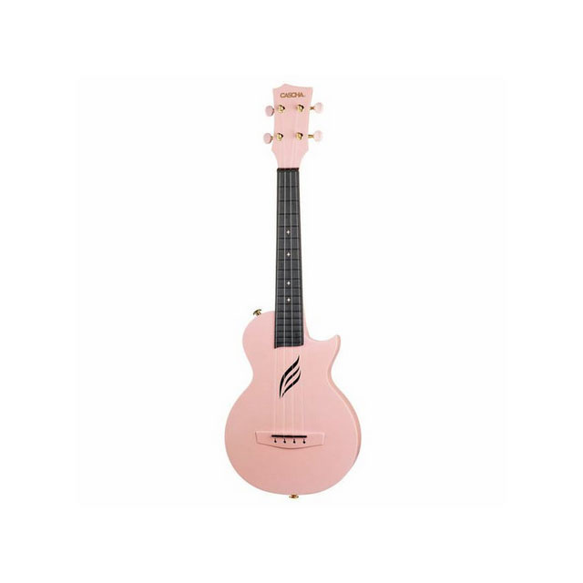 Cascha Cascha Carbon Concert Ukulele Set PINK