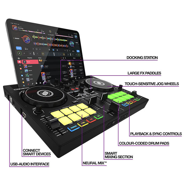 Reloop Reloop Buddy  - Compact DJ Controller für IOS / IPAD/MAC & PC