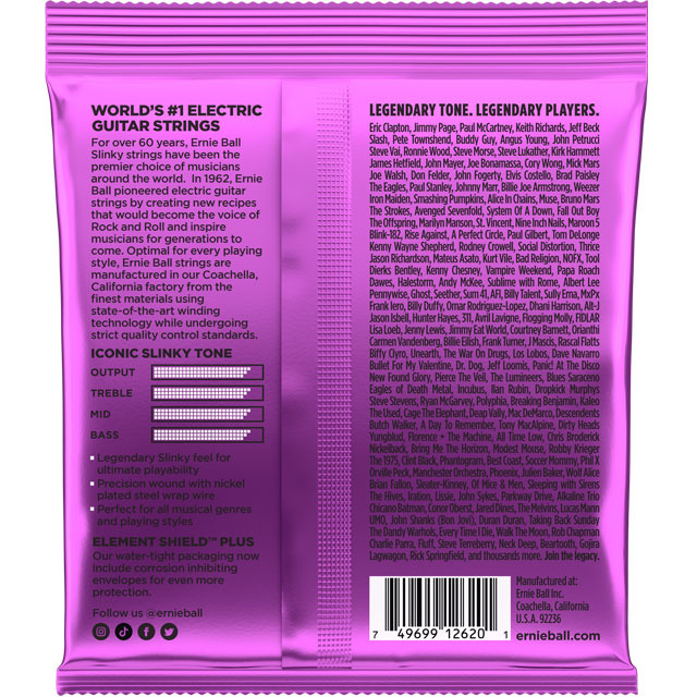 Ernie Ball Ernie Ball 2620 7-String Power Slinky Nickel Wound