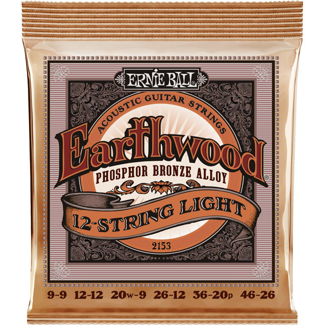 Ernie Ball Ernie Ball 2153 Earthwood Phosphor Bronze 12-String Light